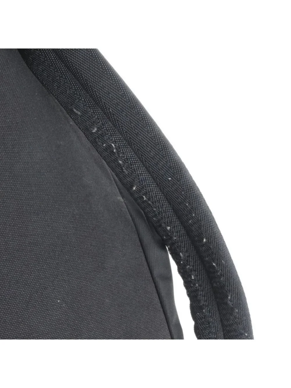 Prada Tessuto Nylon Triangle Logo Leather Backpack Black